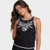 Outlet Another Sunday Sleeveless Embroidered Top Women Shirts & Blouses