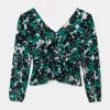 Sale Another Sunday V Neck Floral Blouse Women Shirts & Blouses