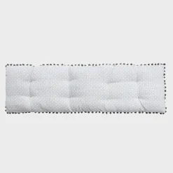 Hot Bench Cushion With Pom Poms 30x 110cm Pillows