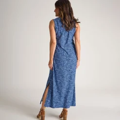 Outlet Blue Zebra Maxi Dress Women Dresses | Dresses