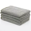 Discount 100% Cotton Green Zig Zag Sheets Towels