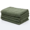 Hot 100% Cotton Green Zig Zag Sheets Towels