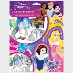 Hot Disney Princess Colour in Scene Games | Arts & Crafts