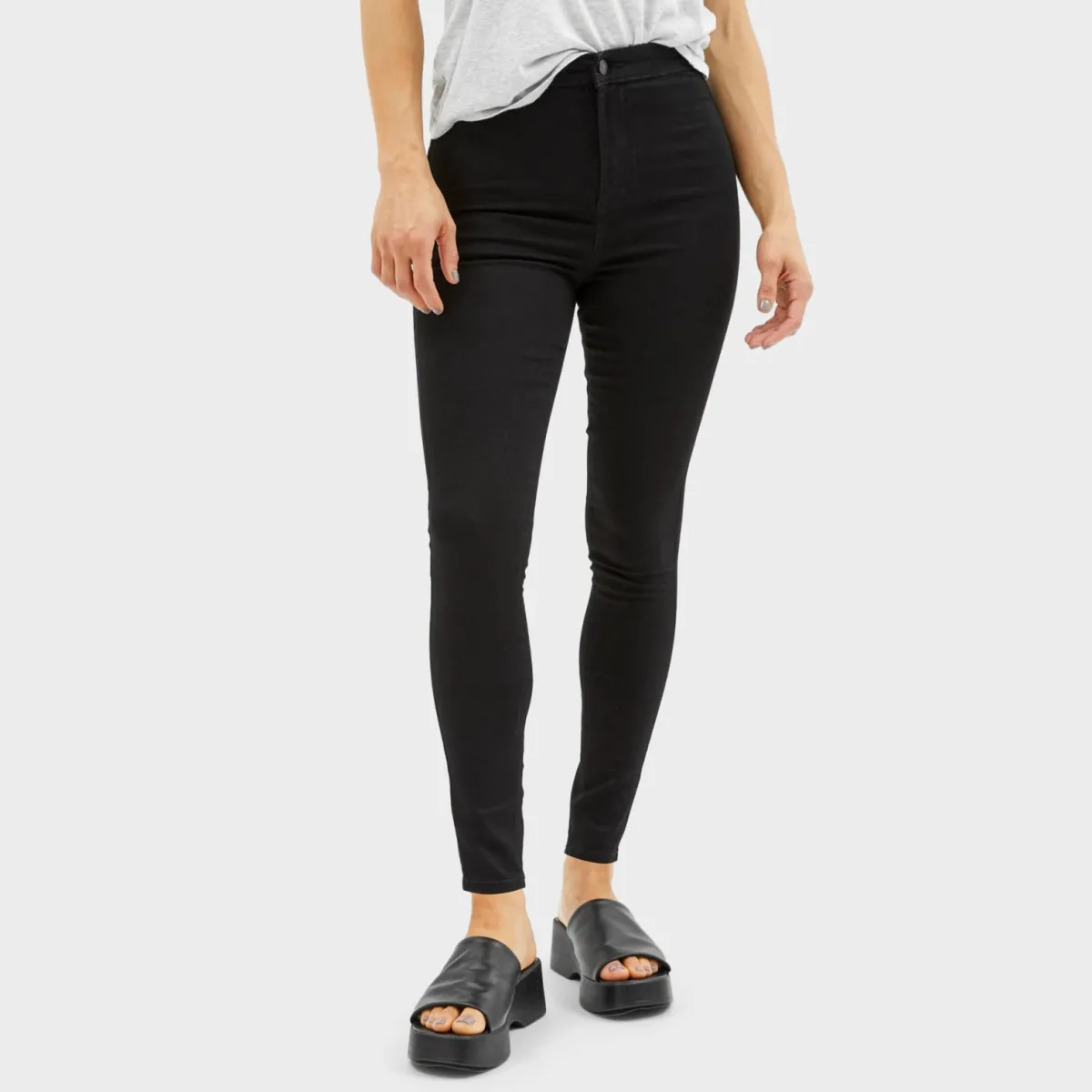 Clearance Ex Store Ladies High Waisted Stretch Jean Women Jeans