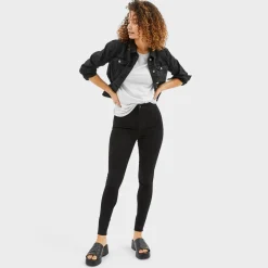 Clearance Ex Store Ladies High Waisted Stretch Jean Women Jeans
