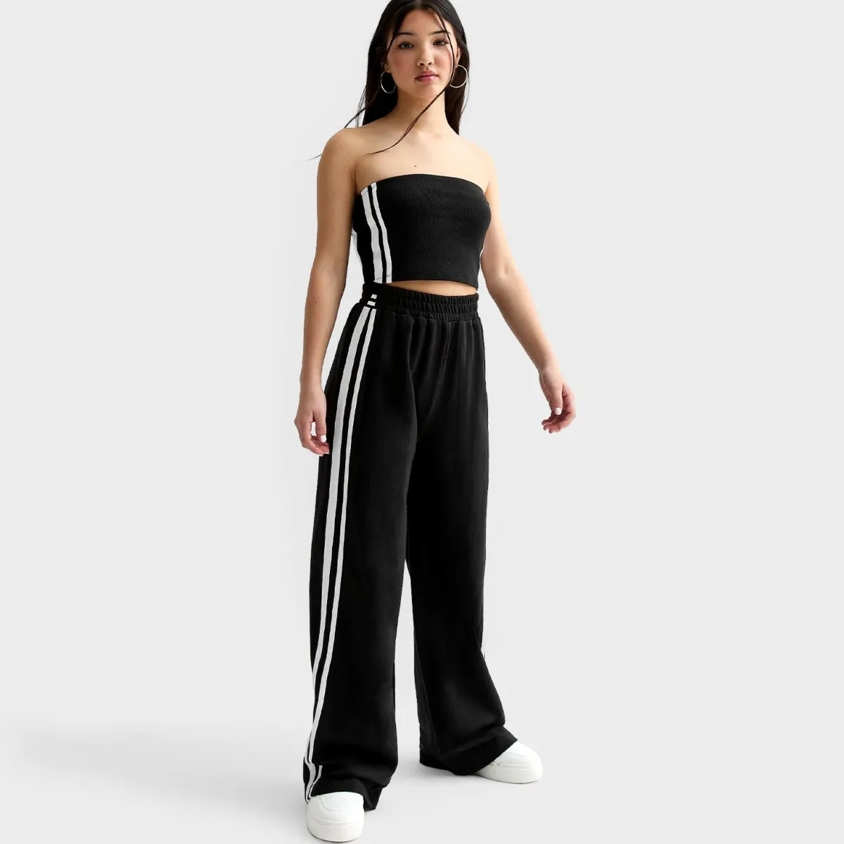 Online Girls 2 Stripe Joggers Kids Joggers & Leggings