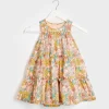 Outlet Girls Floral Cotton Lined Dress Kids Dresses