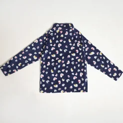 Sale Girls ed Printed Half Fleece Tops Kids Jackets & Coats