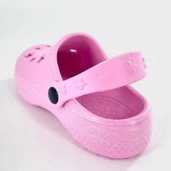 Sale Girls Pink Glitter Clogs Kids Footwear