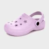 Online Girls Purple Glitter Clogs Kids Footwear