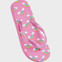 Clearance Girls Rainbow Flip Flop Kids Footwear