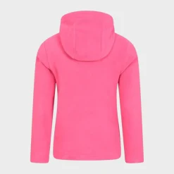 Clearance Girls Rosa Plain Hooded Half Zip Fleece Kids Jackets & Coats