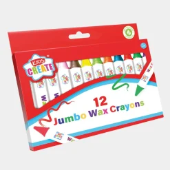 Fashion 12 Jumbo Wax Crayons Arts & Crafts