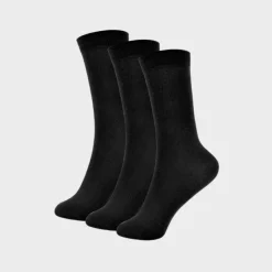 Hot Kids 3 Pack Black Knee High Socks Kids Socks