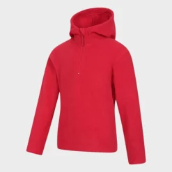 Sale Kids Plain Half Zip Hooded Fleece Kids Hoodies & Sweatshirts