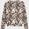 Fashion Ladies Abstract Batwing Top Women Tops