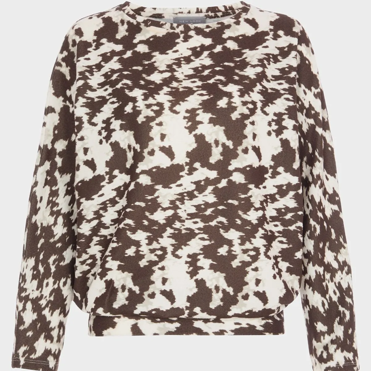 Fashion Ladies Abstract Batwing Top Women Tops