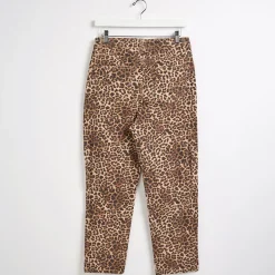 Best Ladies Animal Print Relaxed High Rise Jeans Women Jeans