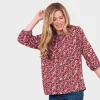 Online Ladies Berry 3/4 Sleeve Top Women Tops