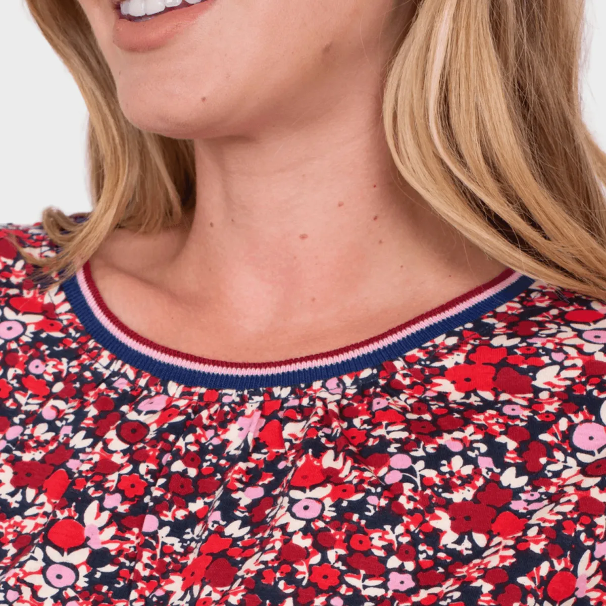 Online Ladies Berry 3/4 Sleeve Top Women Tops