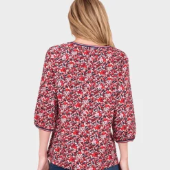 Online Ladies Berry 3/4 Sleeve Top Women Tops