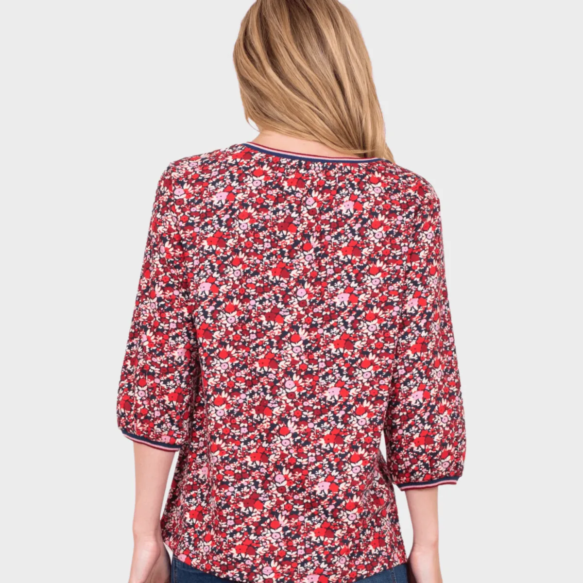 Online Ladies Berry 3/4 Sleeve Top Women Tops
