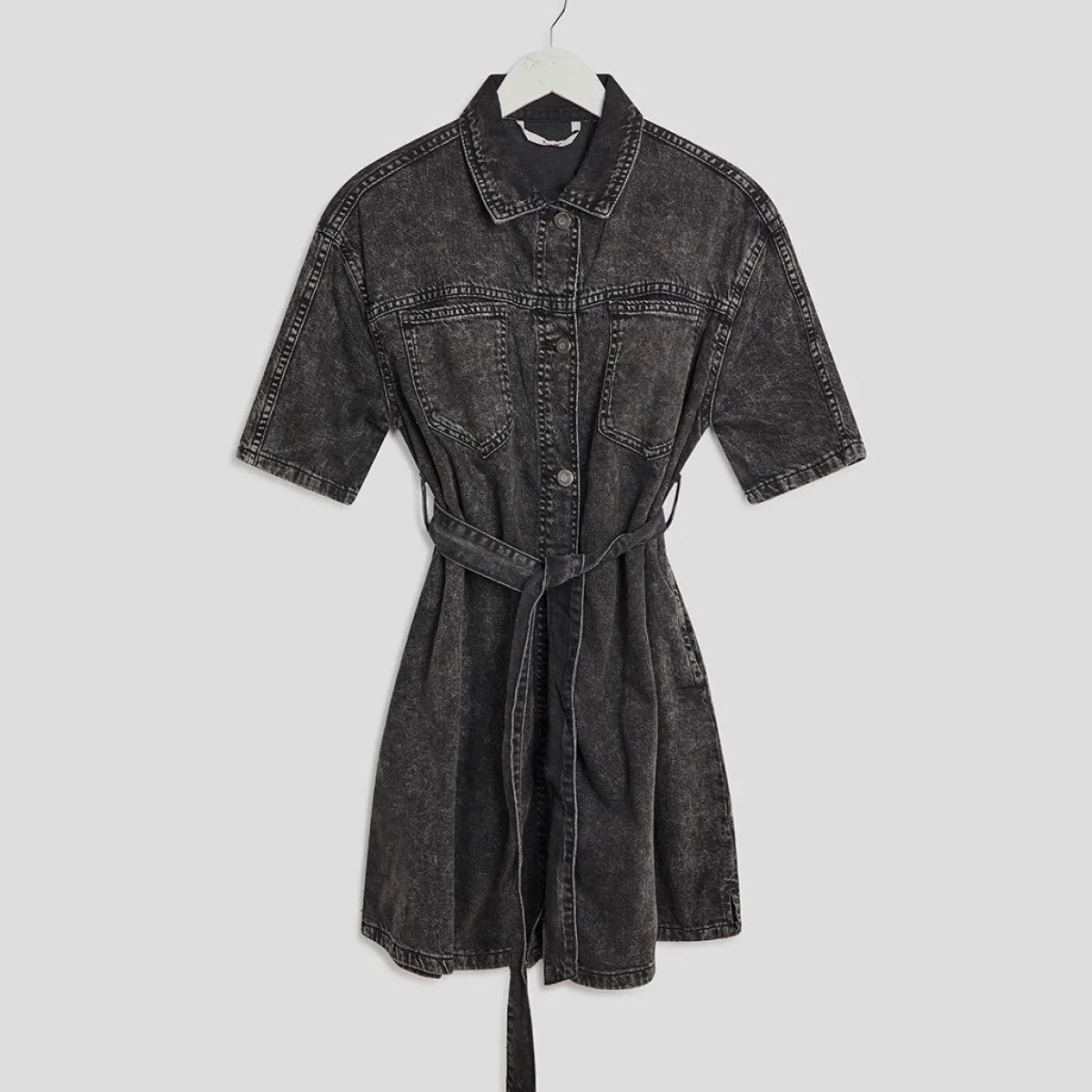 New Ladies Black Acid Wash Denim Dress Women Dresses | Dresses
