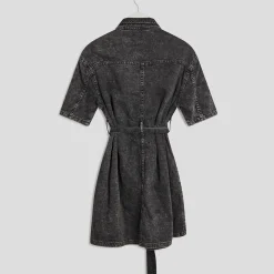 New Ladies Black Acid Wash Denim Dress Women Dresses | Dresses