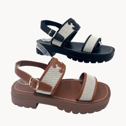 Fashion Ladies Contrast Platform Sandal Women Footwear