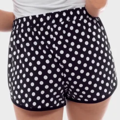 Outlet Ladies Spotted Jersey Shorts Women Shorts