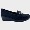 New Ladies Wedge Snaffle Trim Women Footwear