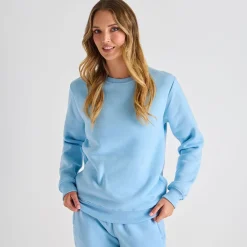 Outlet Ladies Blue Sweatshirt Women Leisurewear | Hoodies & Sweatshirts