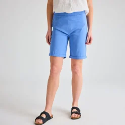 Best Ladies Blue Turn Up Short Women Shorts