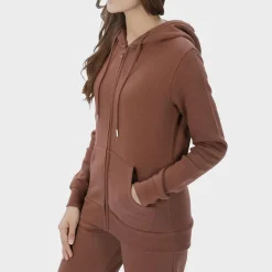 New Ladies Chocolate Zip Hoodie Women Hoodies & Sweatshirts