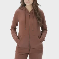New Ladies Chocolate Zip Hoodie Women Hoodies & Sweatshirts