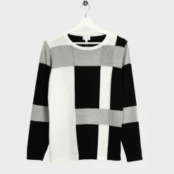 Hot Ladies Colour Block Jumper Women Knitwear | Knitwear