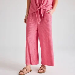 Sale Ladies Coral Plisse 3/4 Trouser Women Plissé | Plissé