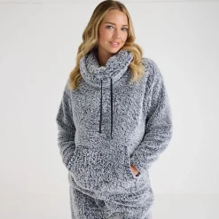 Outlet Ladies Cowl Neck Fleece Women Hoodies & Sweatshirts
