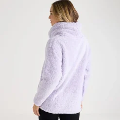Fashion Ladies Cowl Neck Fleece Women Hoodies & Sweatshirts