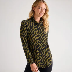 Online Ladies Cowl Neck Scoop Top Women Tops