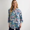 Online Ladies Denim Printed Button Through Shirt Women Shirts & Blouses