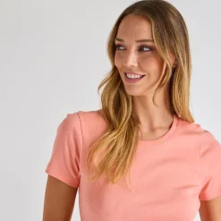 Best Ladies Desert Flower Crew Neck T-Shirt Women Basics | T-Shirts