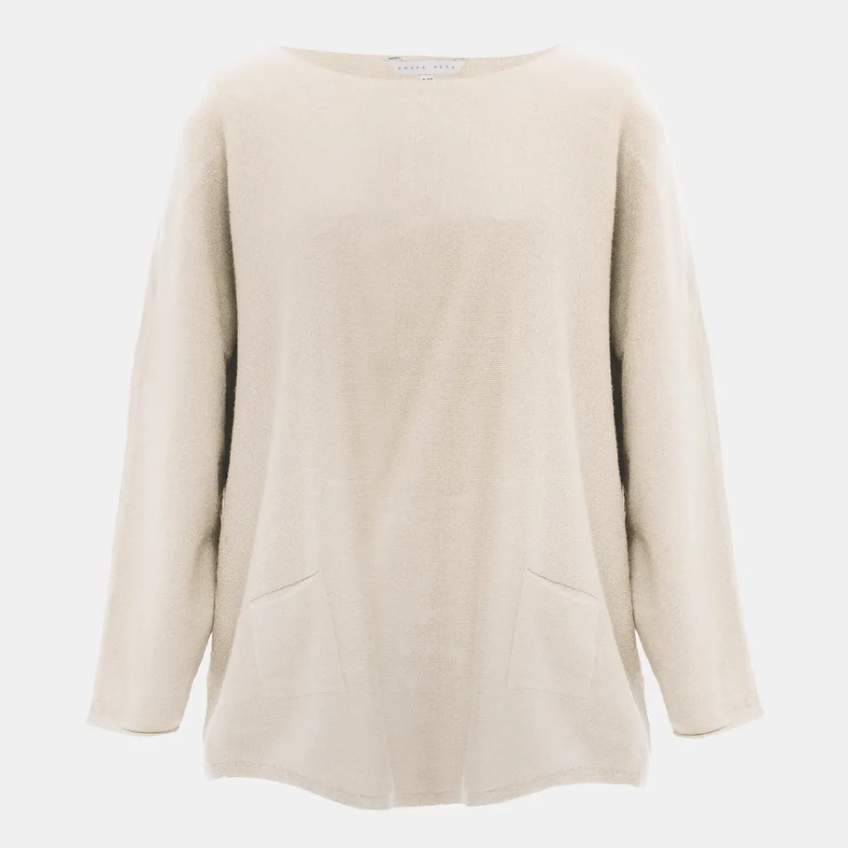 Clearance Ladies Ecru Batwing Jumper Women Hoodies & Sweatshirts