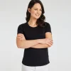 New Ladies Essential Crew Neck Tee Women Basics