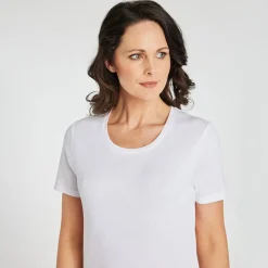 New Ladies Essential Crew Neck Tee Women Basics