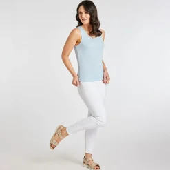 Discount Ladies Essential Crew Vest Light Blue Women Basics | Vests