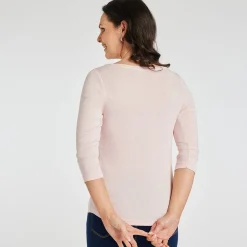 Sale Ladies Essential Slash Neck Top Light Women Basics | Longsleeves