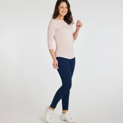 Sale Ladies Essential Slash Neck Top Light Women Basics | Longsleeves
