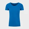 Online Ladies essential SS Crew Neck T-Shirt - Blue Women Basics