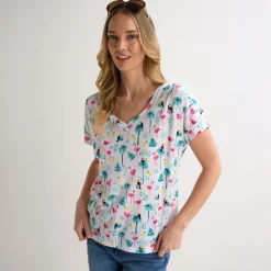 Hot Ladies Flamingo Printed T-Shirt Women T-Shirts